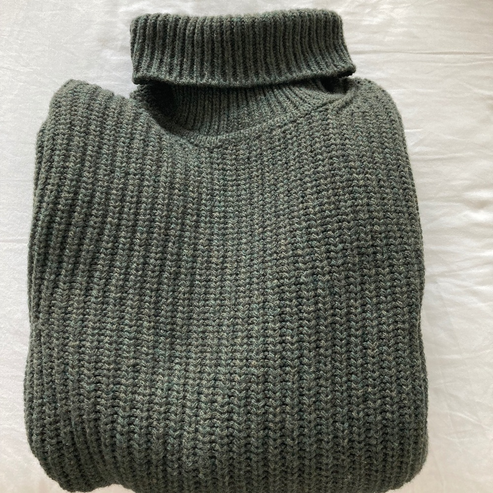 Norse Projects Arild Roll Neck, Beech Green, Small